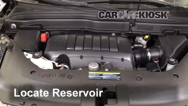 2010 Saturn Outlook XE 3.6L V6 Líquido limpiaparabrisas Agregar líquido